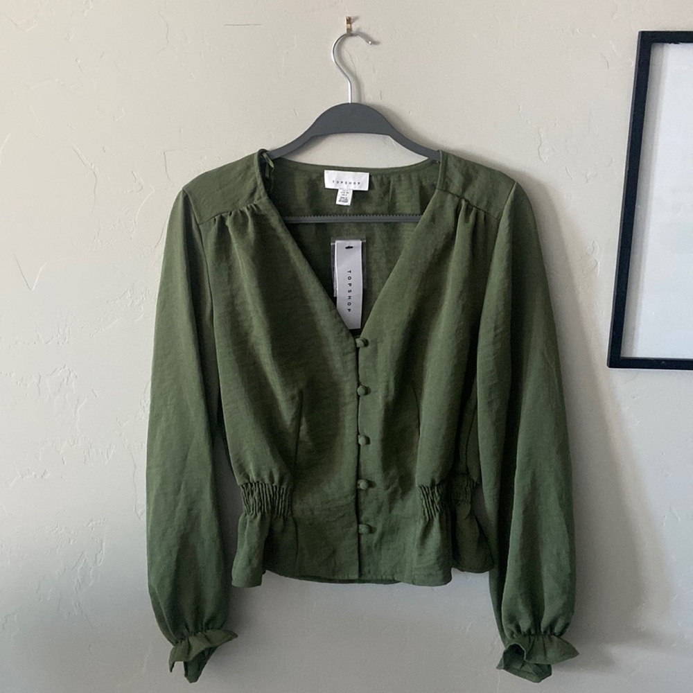 Green Topshop top